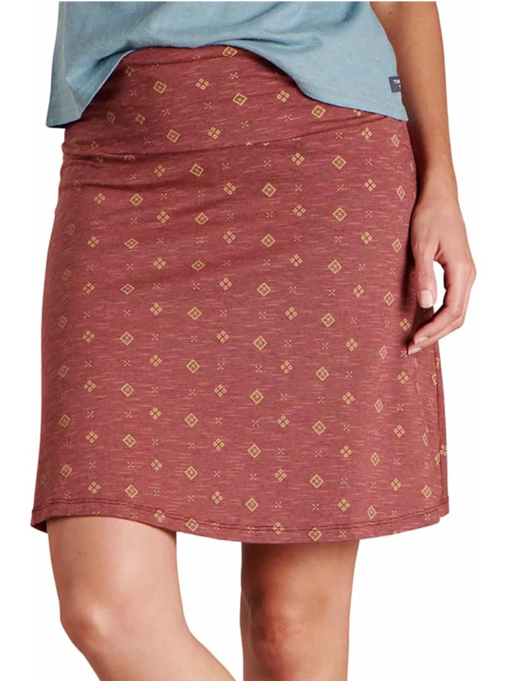 Toad & Co Chaka Skirt Clay Red Tribal Pattern Medium